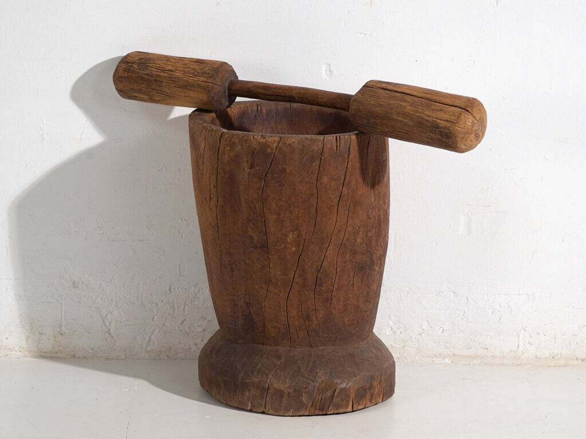 Antique wabi-sabi style mortar and pestle (c.1920) #1