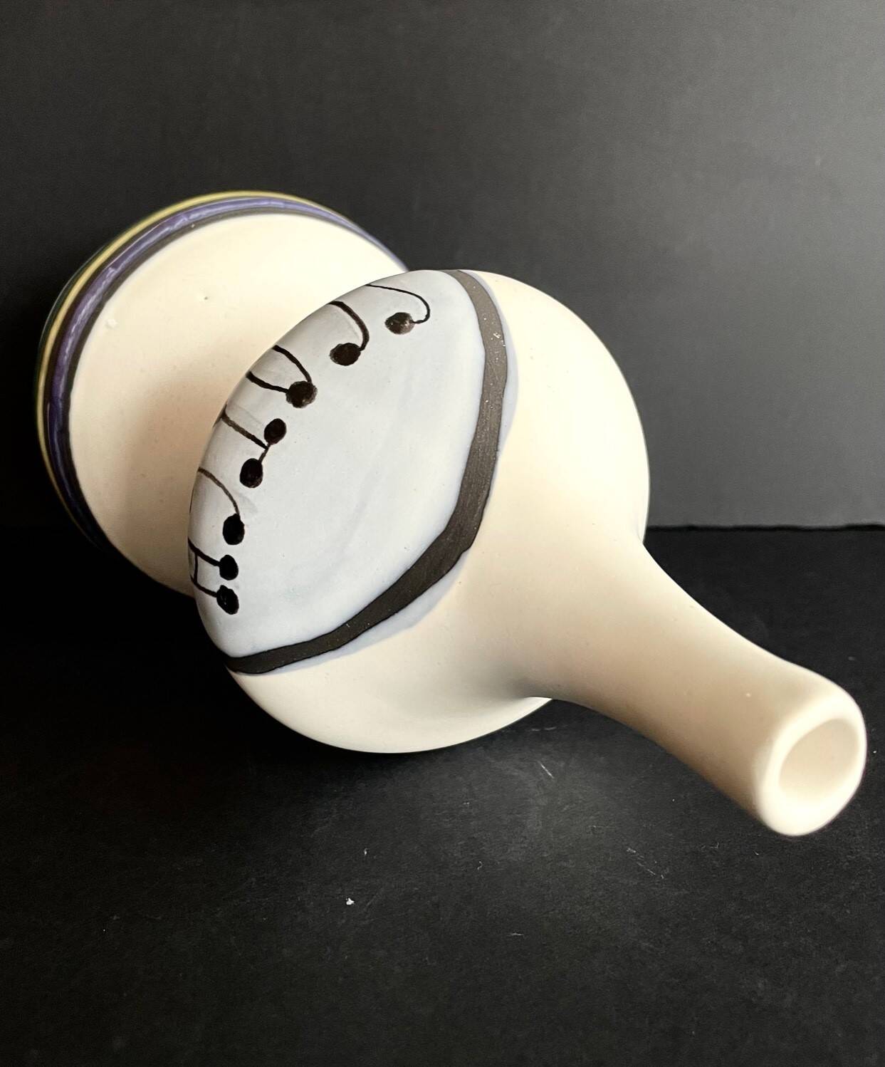 Large earthenware “Scotch” bottle by Roger Capron in Vallauris