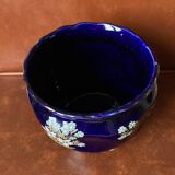 Gien porcelain pot cover - midnight blue
