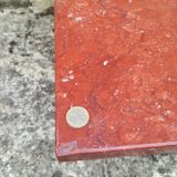 Red marble coffee table