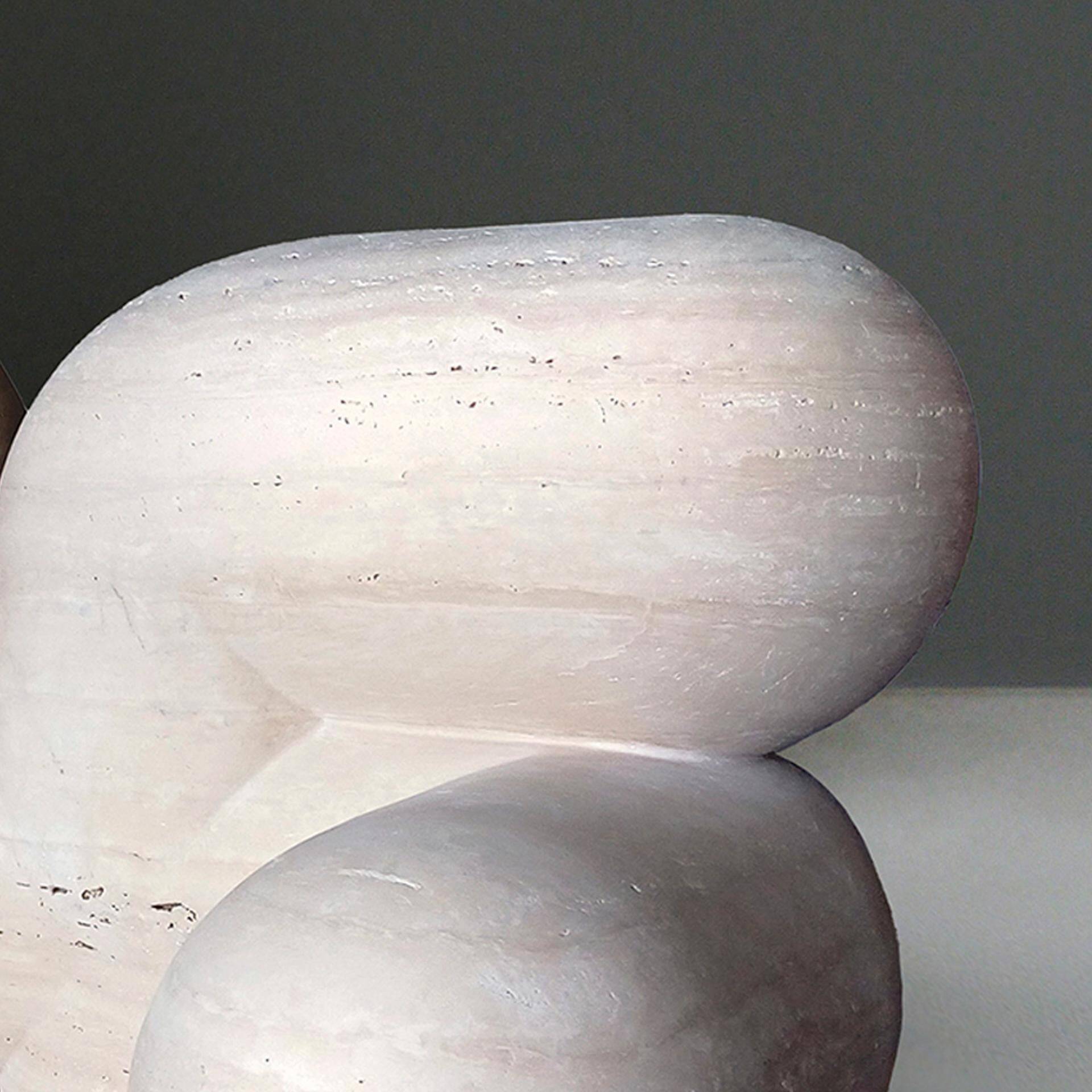 Sculptural and Organic Stools Made of Travertine Marble by Pepe Guerrero