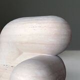 Sculptural and Organic Stools Made of Travertine Marble by Pepe Guerrero
