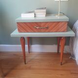 Pair of revisited vintage bedside tables