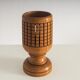 Vintage wooden lattice accent lamp