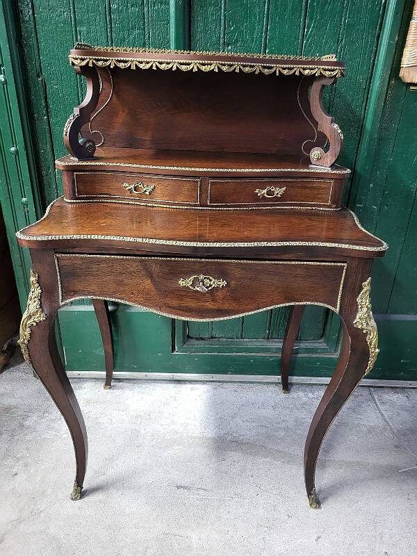 19th century rosewood stepped writing desk