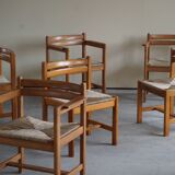 Set of 8 Dining Chairs, Model "Asserbo" by Børge Mogensen, for AB Karl Andersson