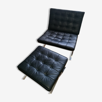 Barcelona chair and ottoman