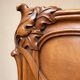 Double bed from the Art Nouveau period – Carved mahogany – Relief flowers