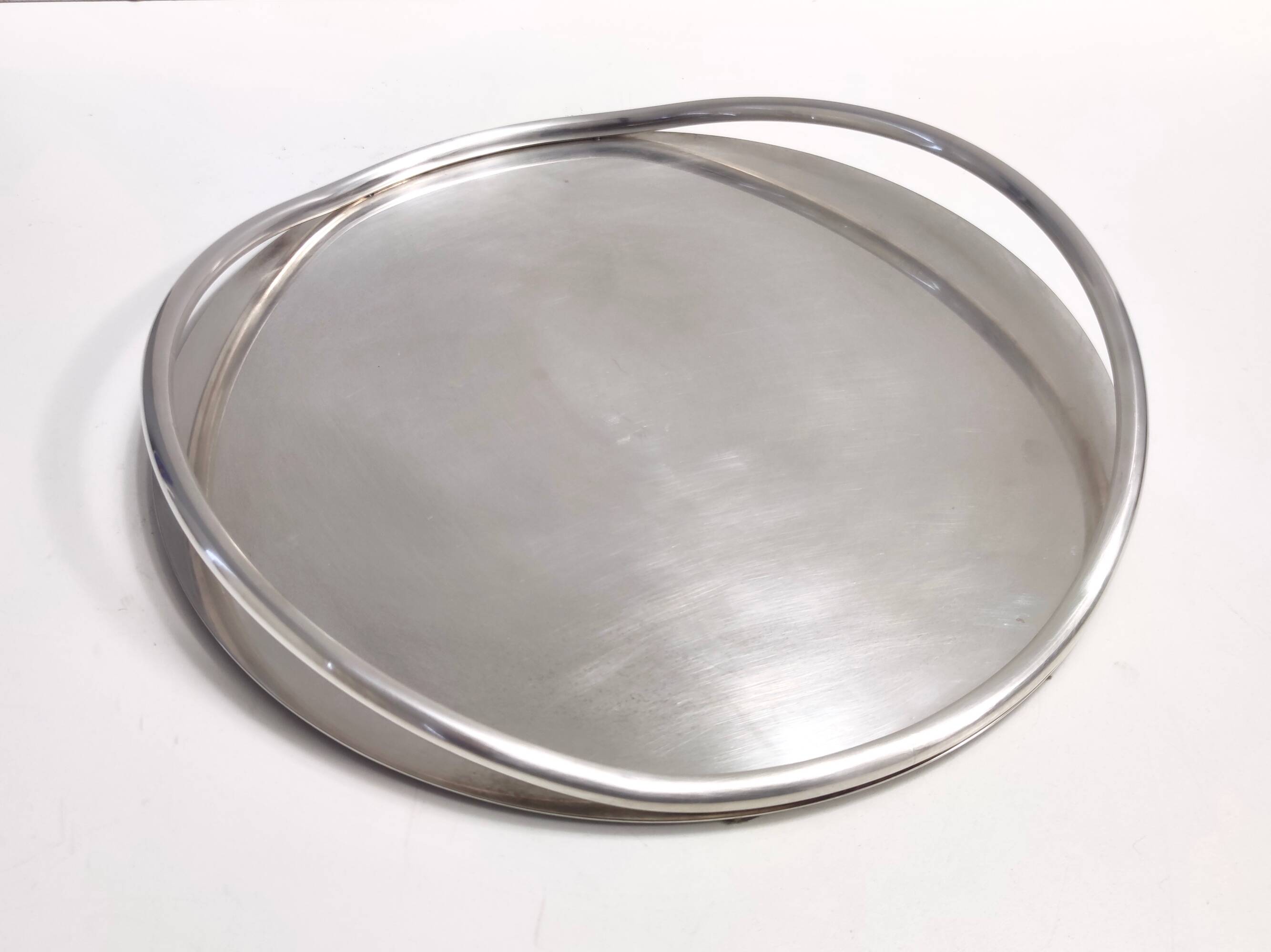Silver-Plated Serving Plate or Tray Attr. to Lino Sabattini