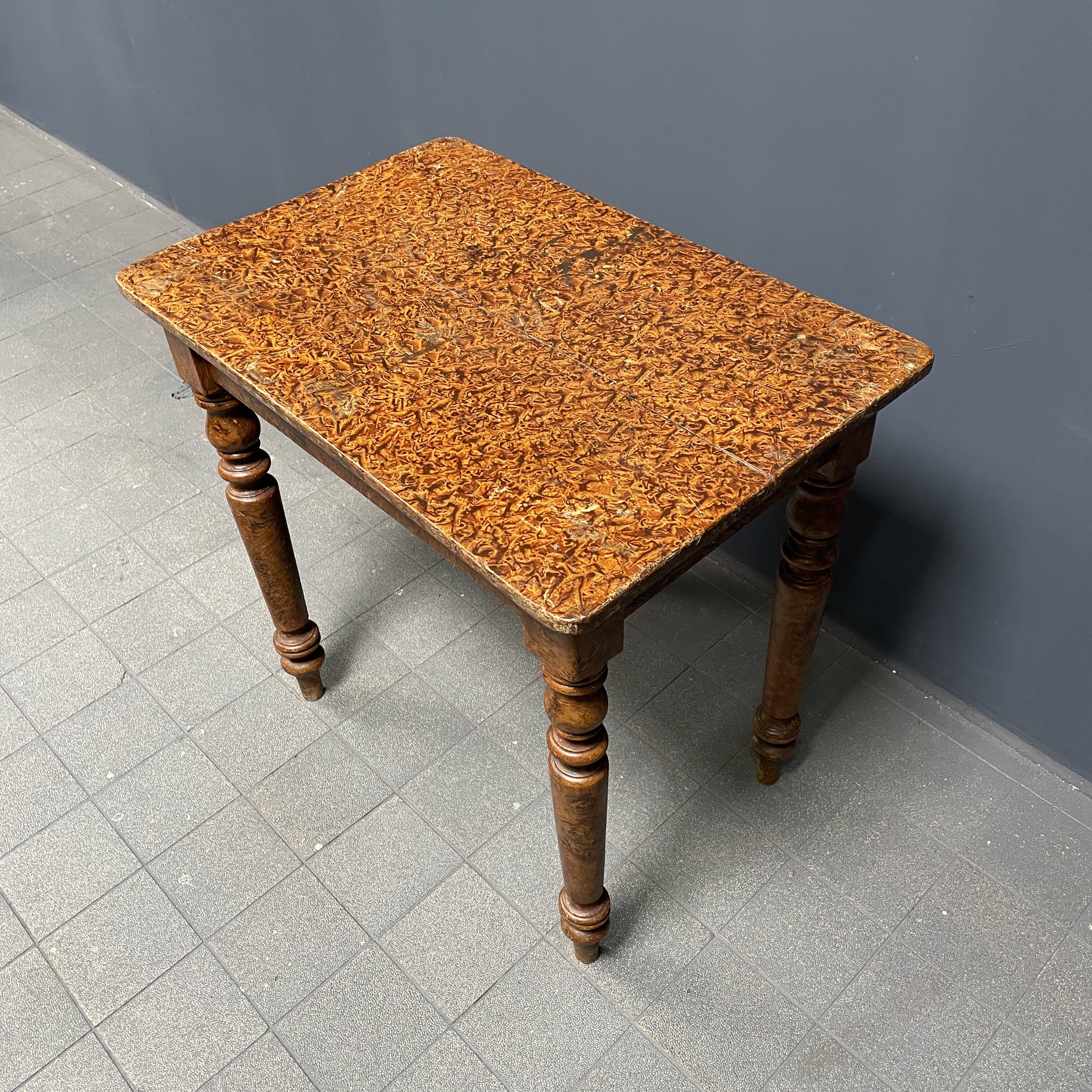 Painted old brocante small table