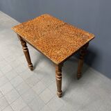 Petite table peinte en brocante ancienne