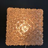 Plafonnier en verre ciselé