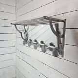 1950s aluminum coat rack