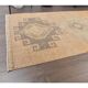 Turkish Oushak wool kilim rug 96x365