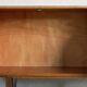 Vintage Polish buffet in flamed walnut – Mid-Century design from the 1960s