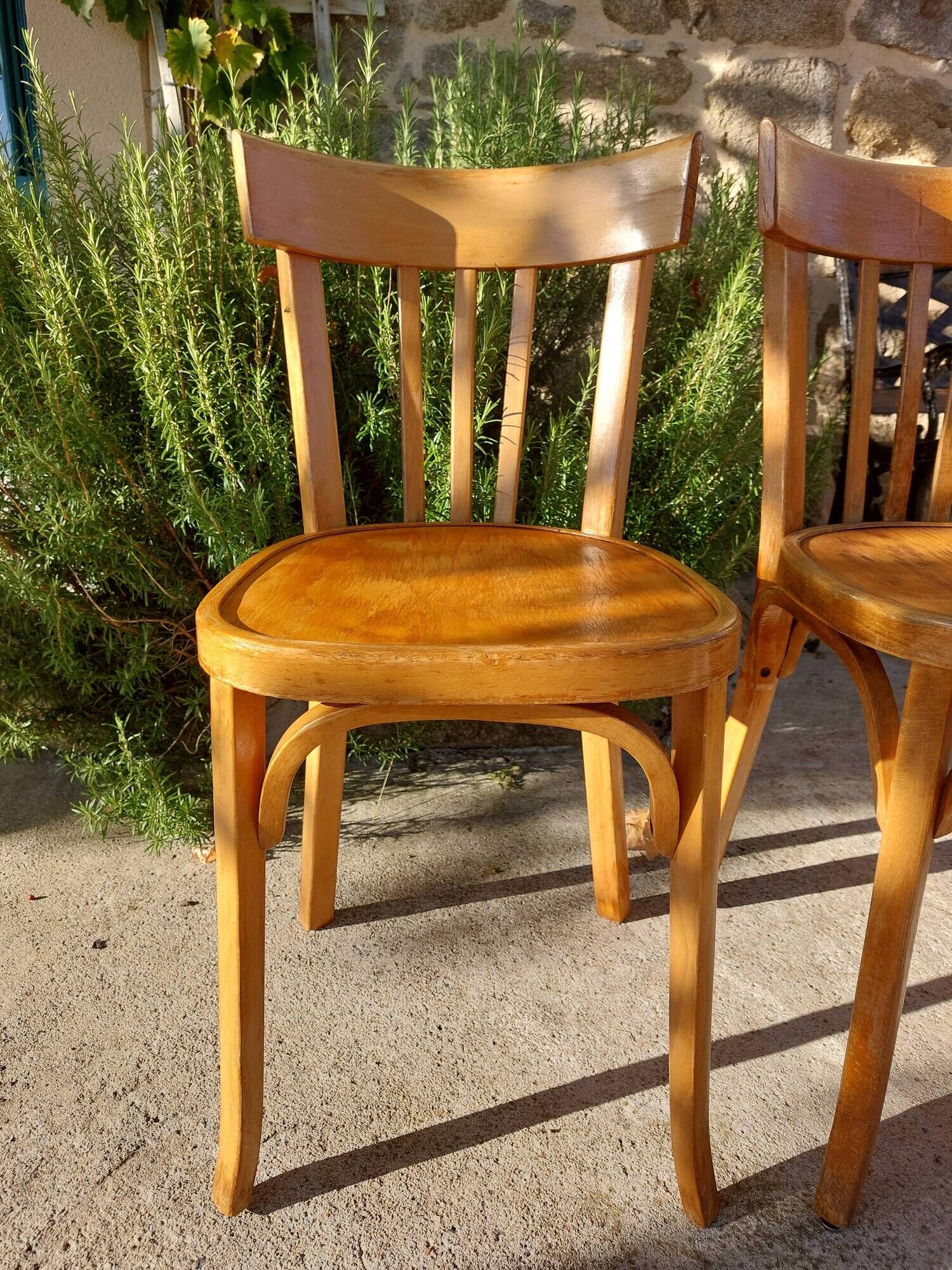 4 vintage Baumann bistro chairs