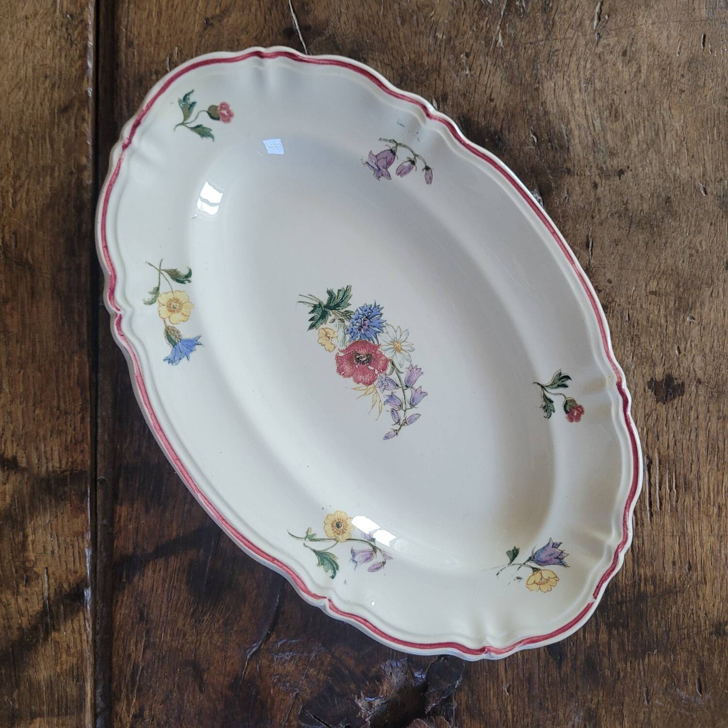 Large dish Agreste Digoin Sarreguemines 1930