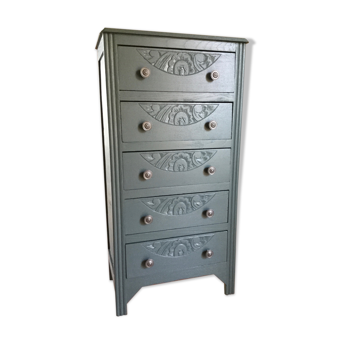 Art Deco blue dresser
