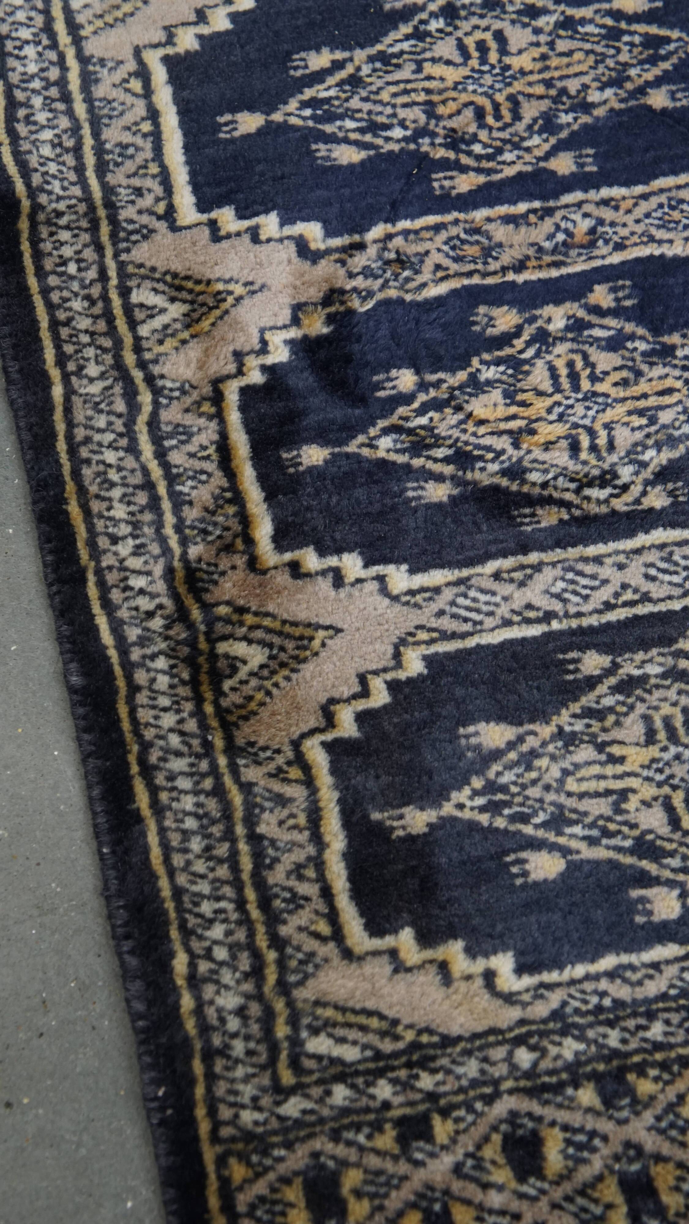 Rug/Runner in Blue and Beige Tones – 71x32 cm