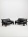 Postmodern German brutalist lounge sofa by Rolf Benz for Musterring, 1990s, set of 2