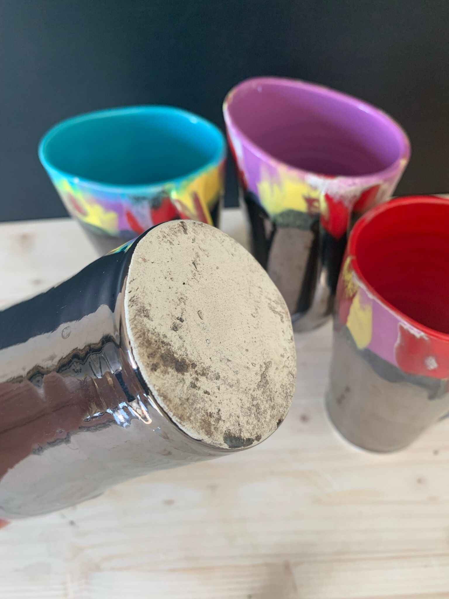 Multicolored cups Vallauris