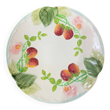 Strawberry slipware plate from Choisy le Roi