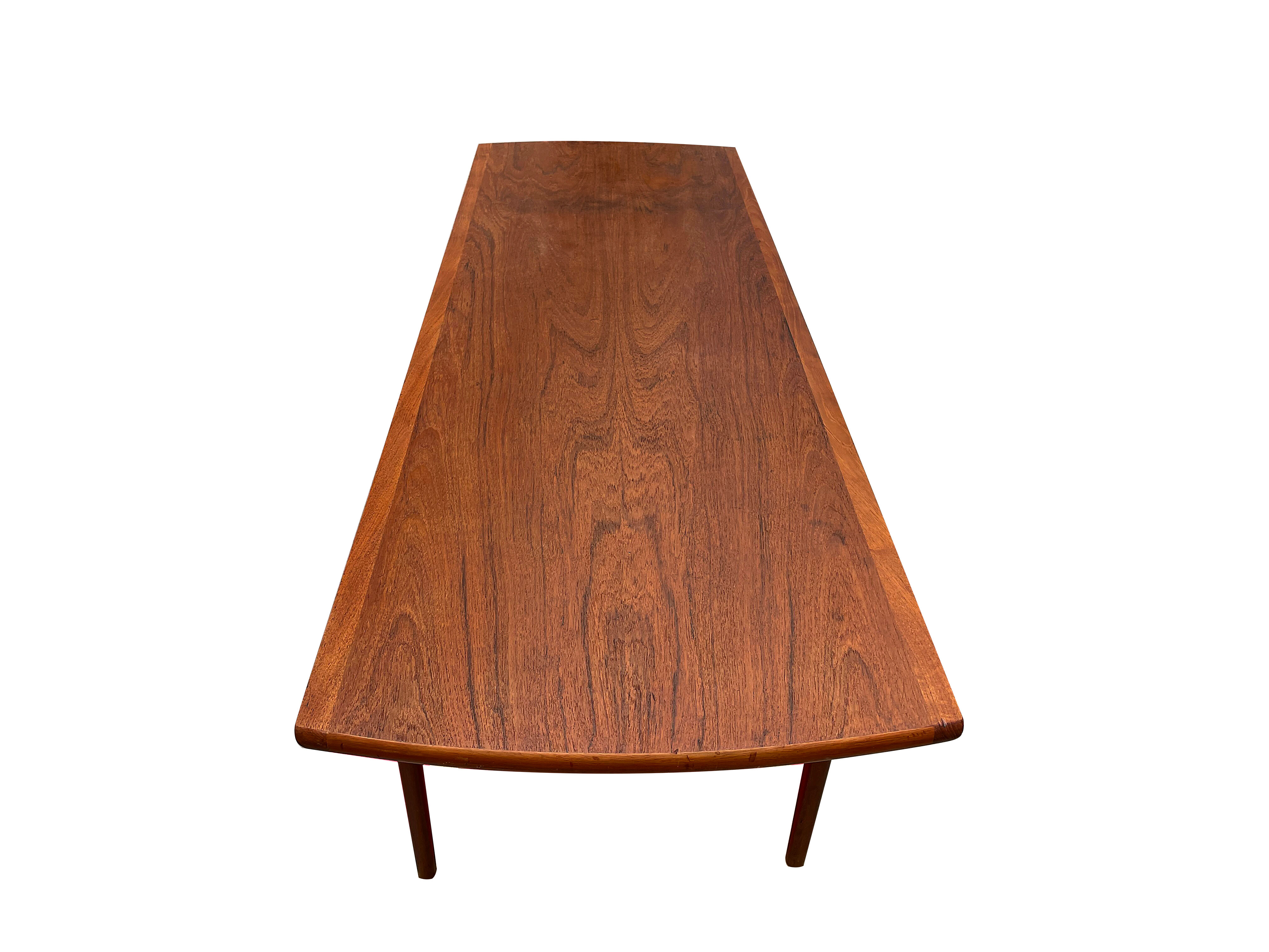 Danish coffee table in teak 1950