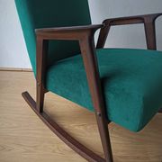 Fauteuil à bascule vintage des années 50.