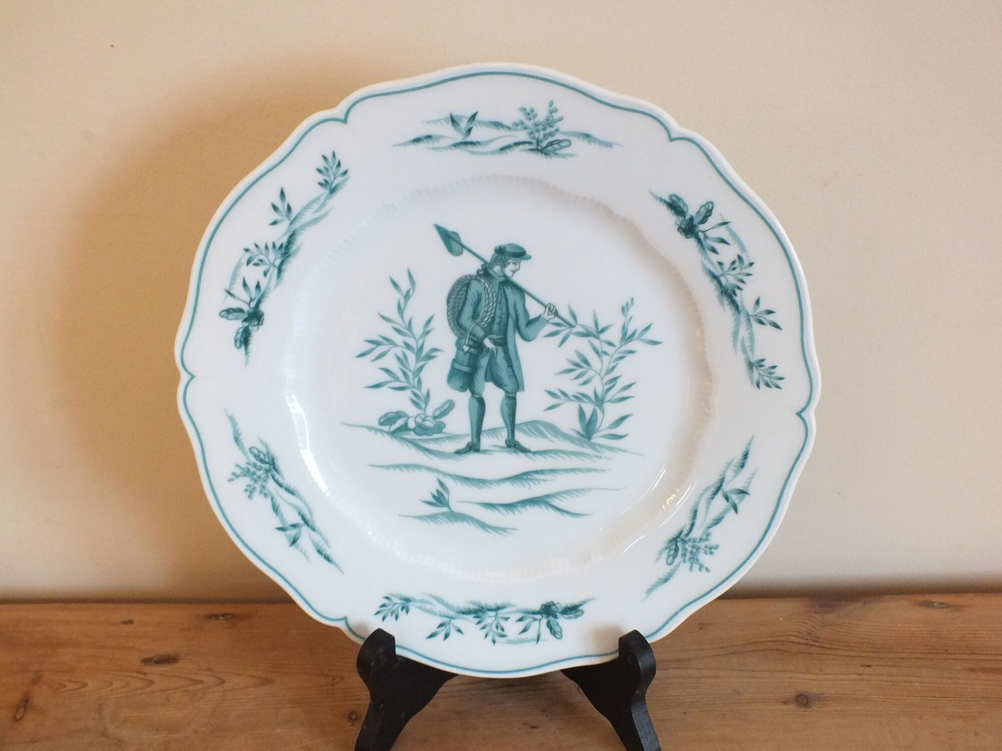 Set of 6 flat plates Limoges Haviland