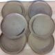 Set of 6 sandstone plates 22 cm