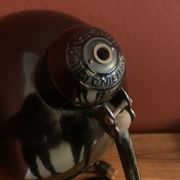 Lampe de bureau noire allemande MidCentury par Kaiser Idell, années 1940