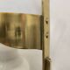 Vecchia Marina table lamp in opaline glass and brass, 1950.