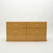 Commode art déco en sycomore poignées laiton années 1940