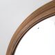Old mirror and brass top, round, vintage 1960, 32 cm