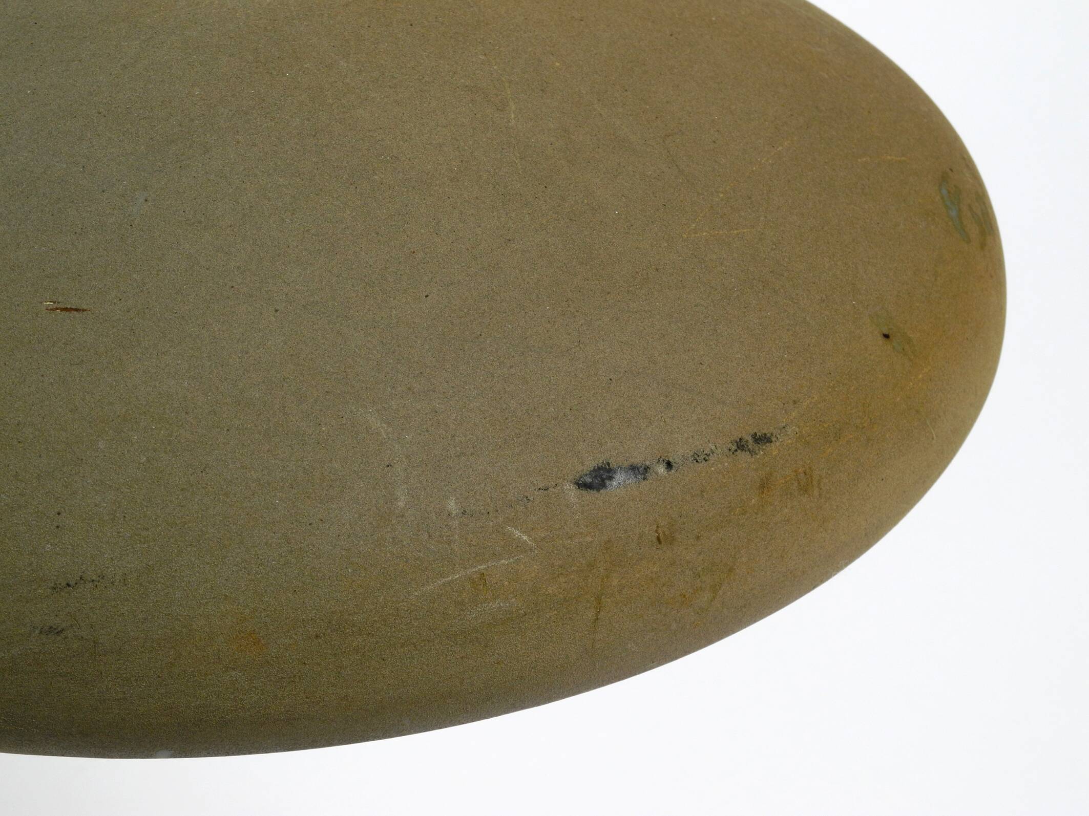 Huge 1970s brass table lamp with adjustable neck and shade from Hillebrand