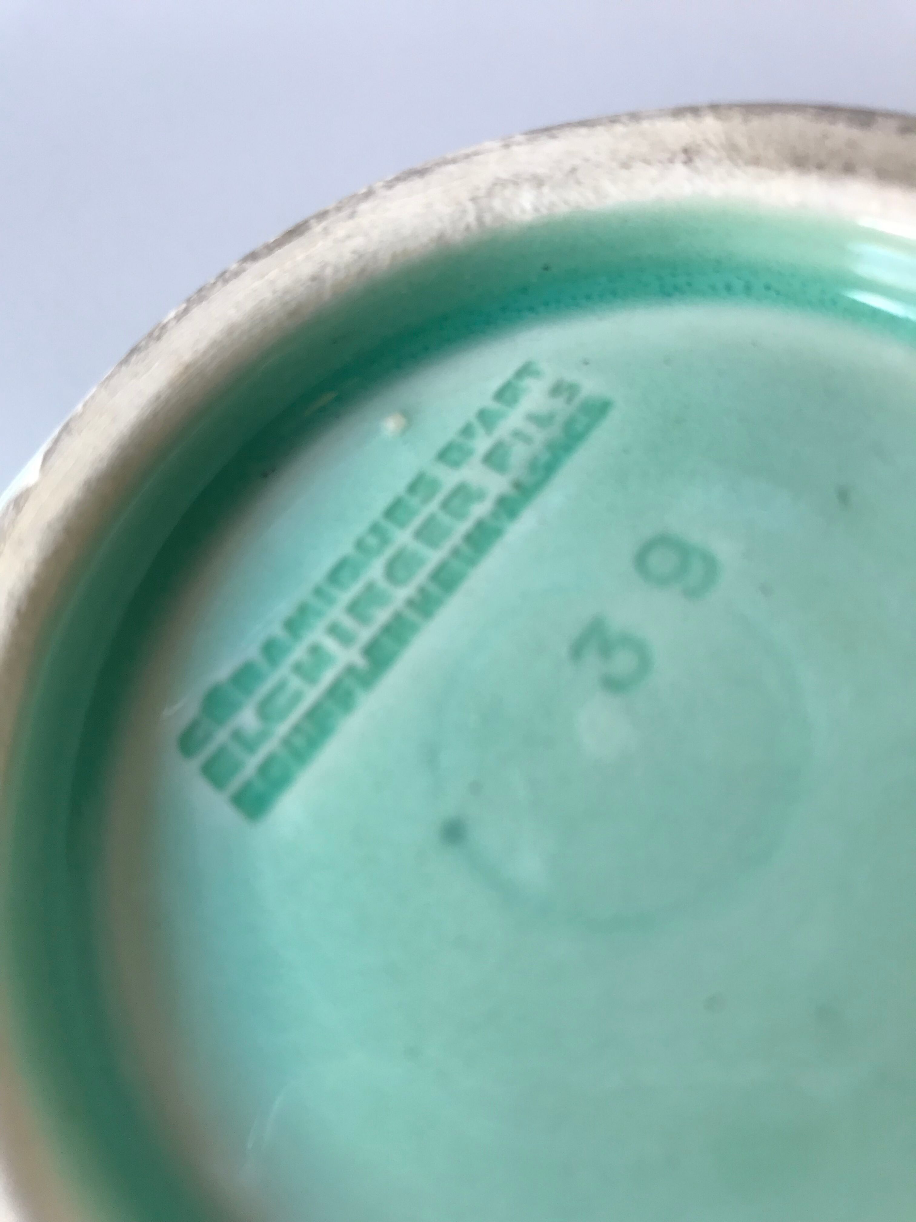 Candlestick in ceramic Elchinger