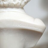 Small bust in alabaster beethoven