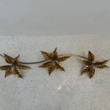Large brass wall light, Willy Daro