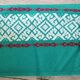 Tablecloth and 8 matching towels Old Green Basque