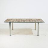Steel and ceramic coffee table