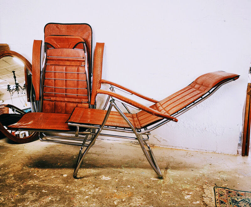 Pair of Italian reclining chairs Maule Marga from the 1970s