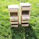 2 Old Marble & Repainted Wood Chests of Drawers
