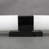 Mid-century Bakelite and opaline glass wall light, Czechoslovakia 1960s