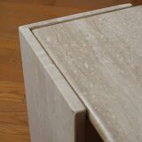 Travertine coffee table Roche Bobois