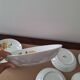 Vintage table service in Italian porcelain "Royal" with floral decoration.