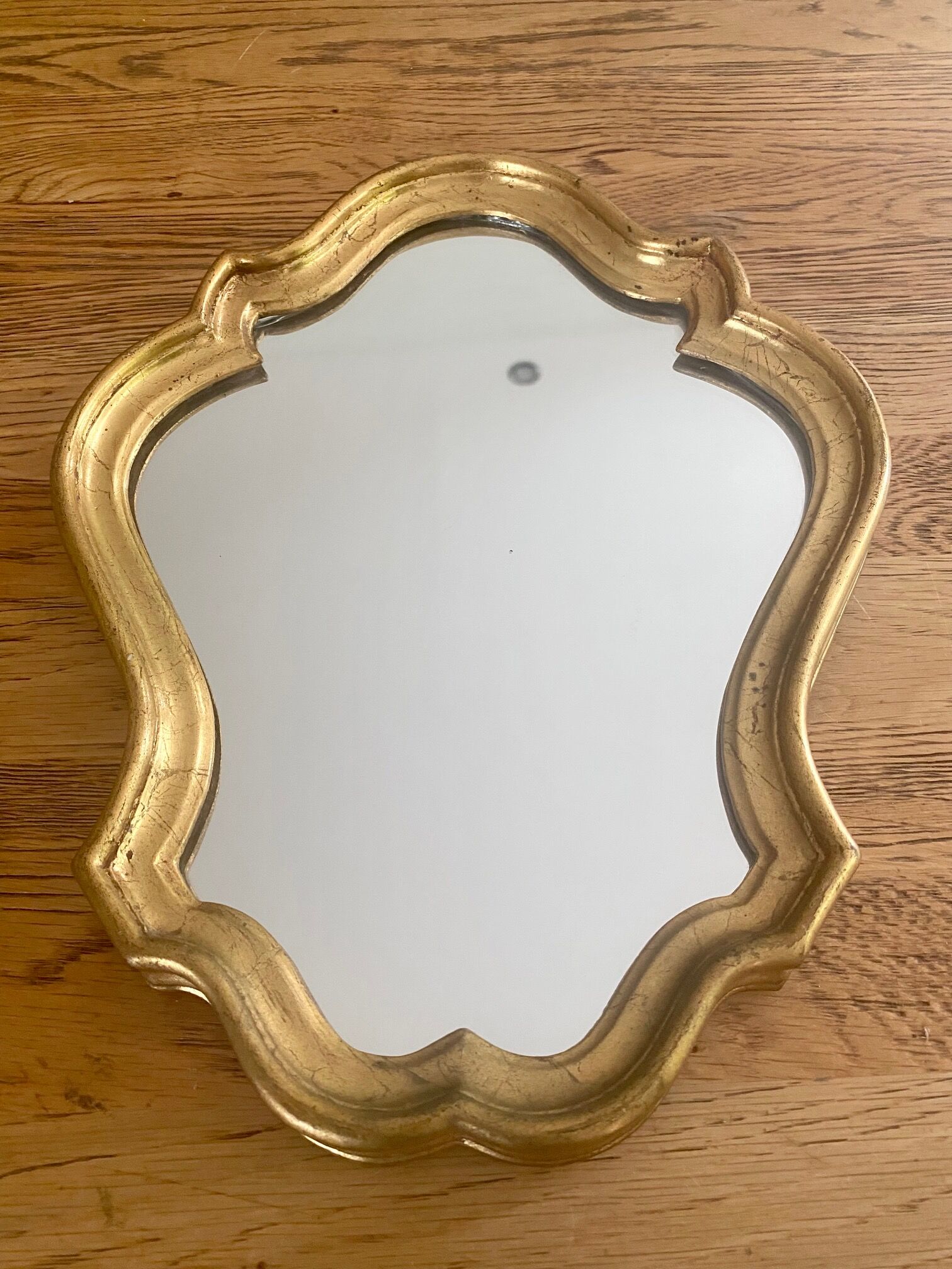 Baroque gilded mirror 33x25cm