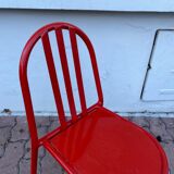 Chaise orange Robert Mallet Stevens, édition années 1980