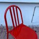 Chaise orange Robert Mallet Stevens, édition années 1980