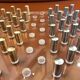 Jeu de dames laiton et inox