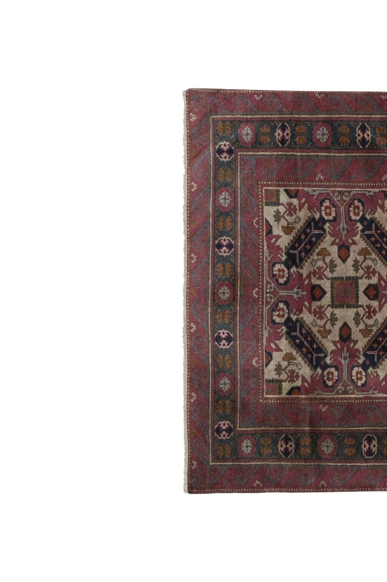 Vintage handmade Turkish rug 127x190 cm